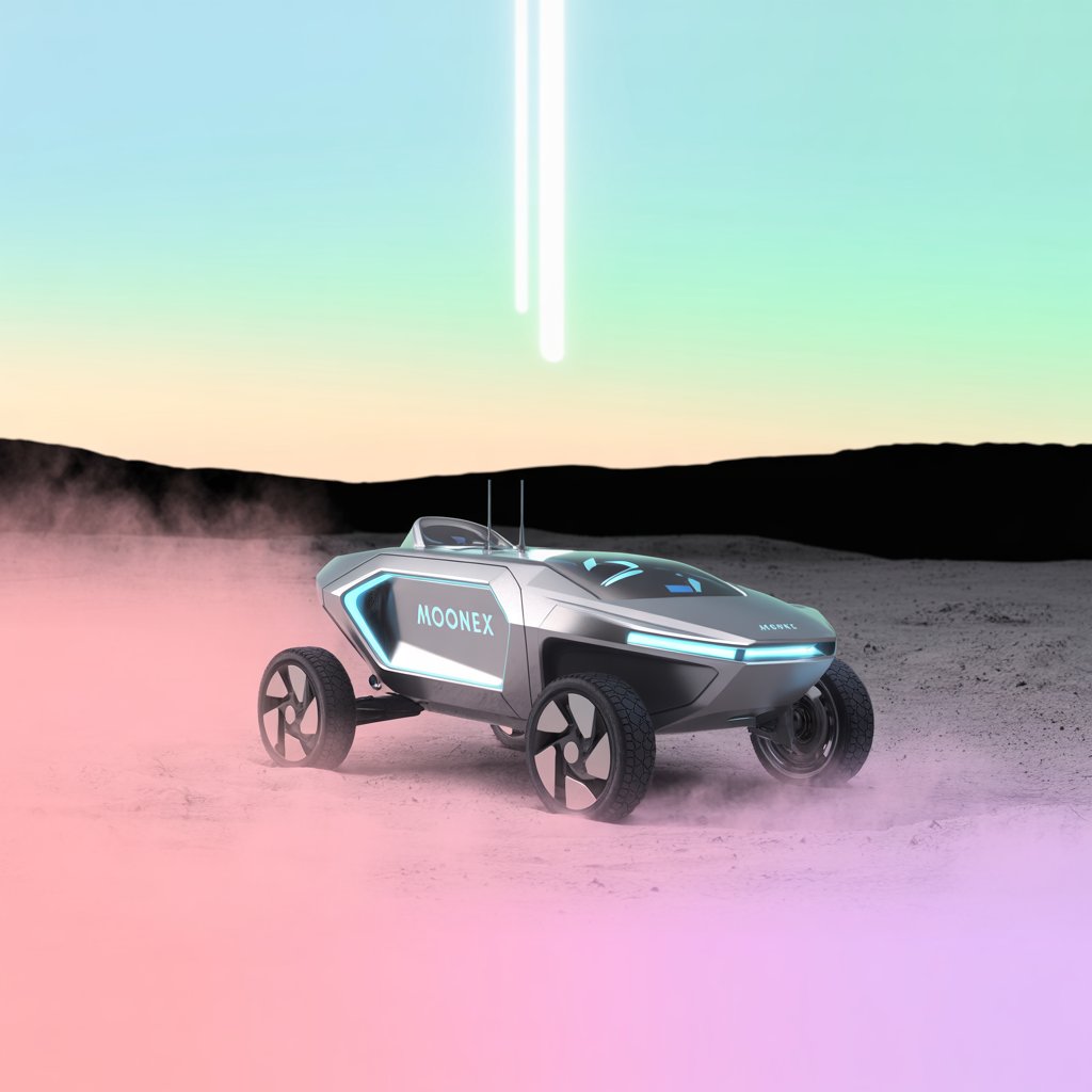 MoonEx Rover on Lunar Surface